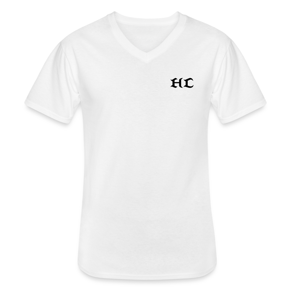 HC Men's V-Neck T-Shirt - white