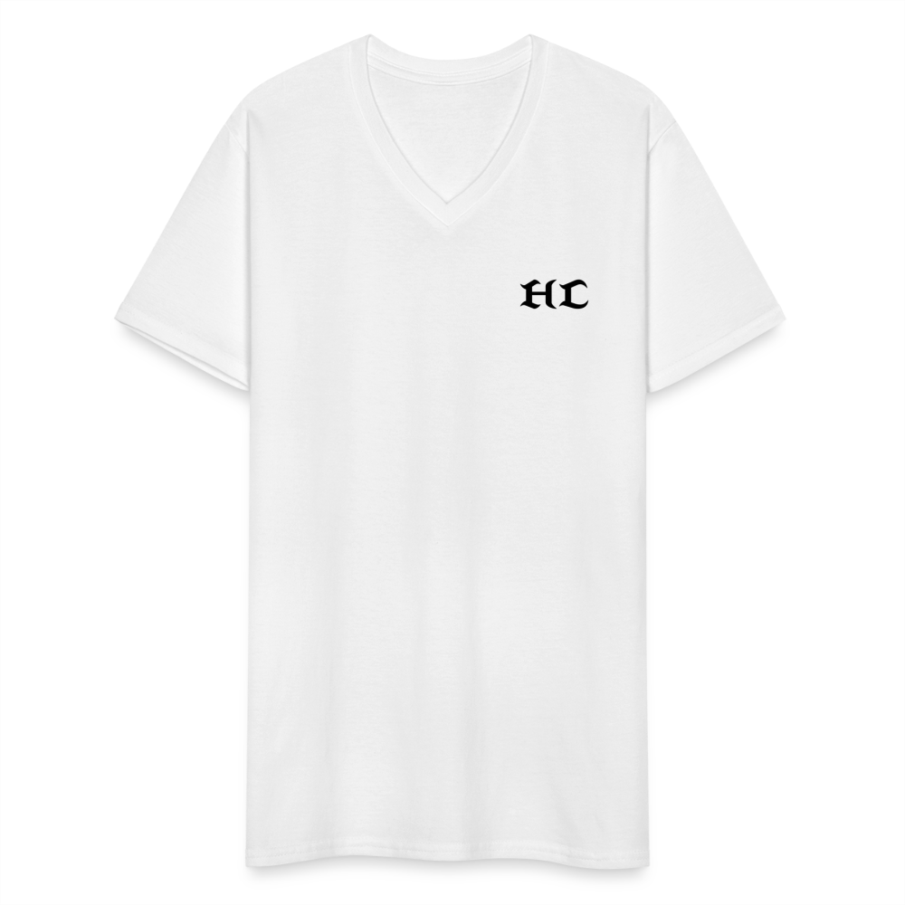 HC Men's V-Neck T-Shirt - white