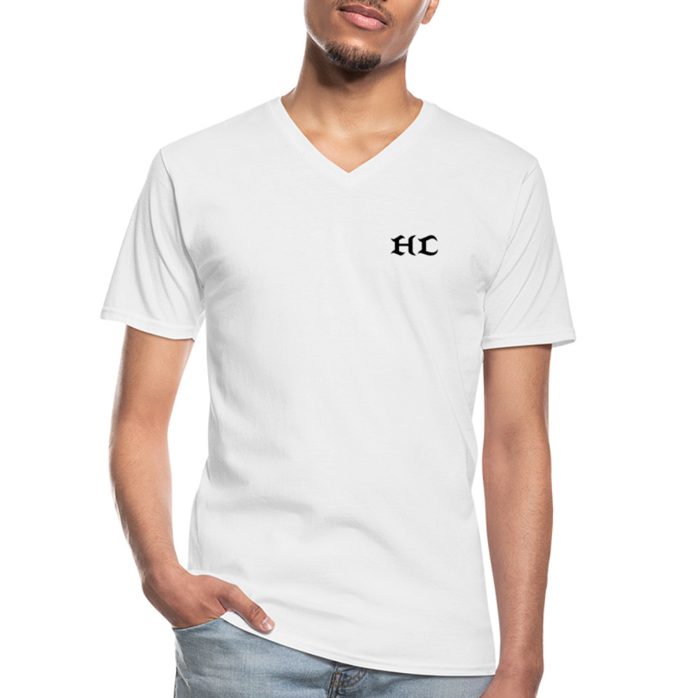 HC Men's V-Neck T-Shirt - white