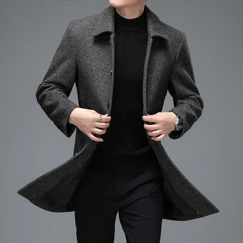 Business Premium Woolen Overcoat Jacket