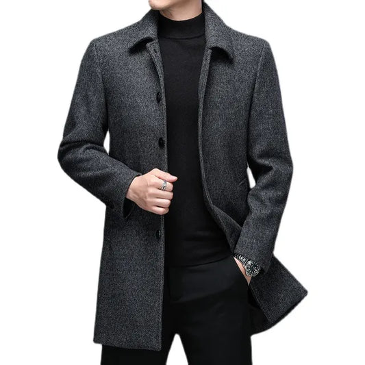 Business Premium Woolen Overcoat Jacket